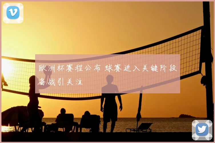 欧洲杯赛程公布 球赛进入关键阶段备战引关注